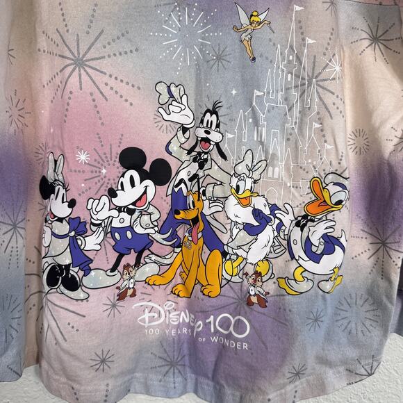 Disney Spirit Jersey Shirt Womens Large Mickey Mouse 100 Years Anniversary L - Picture 10 of 16